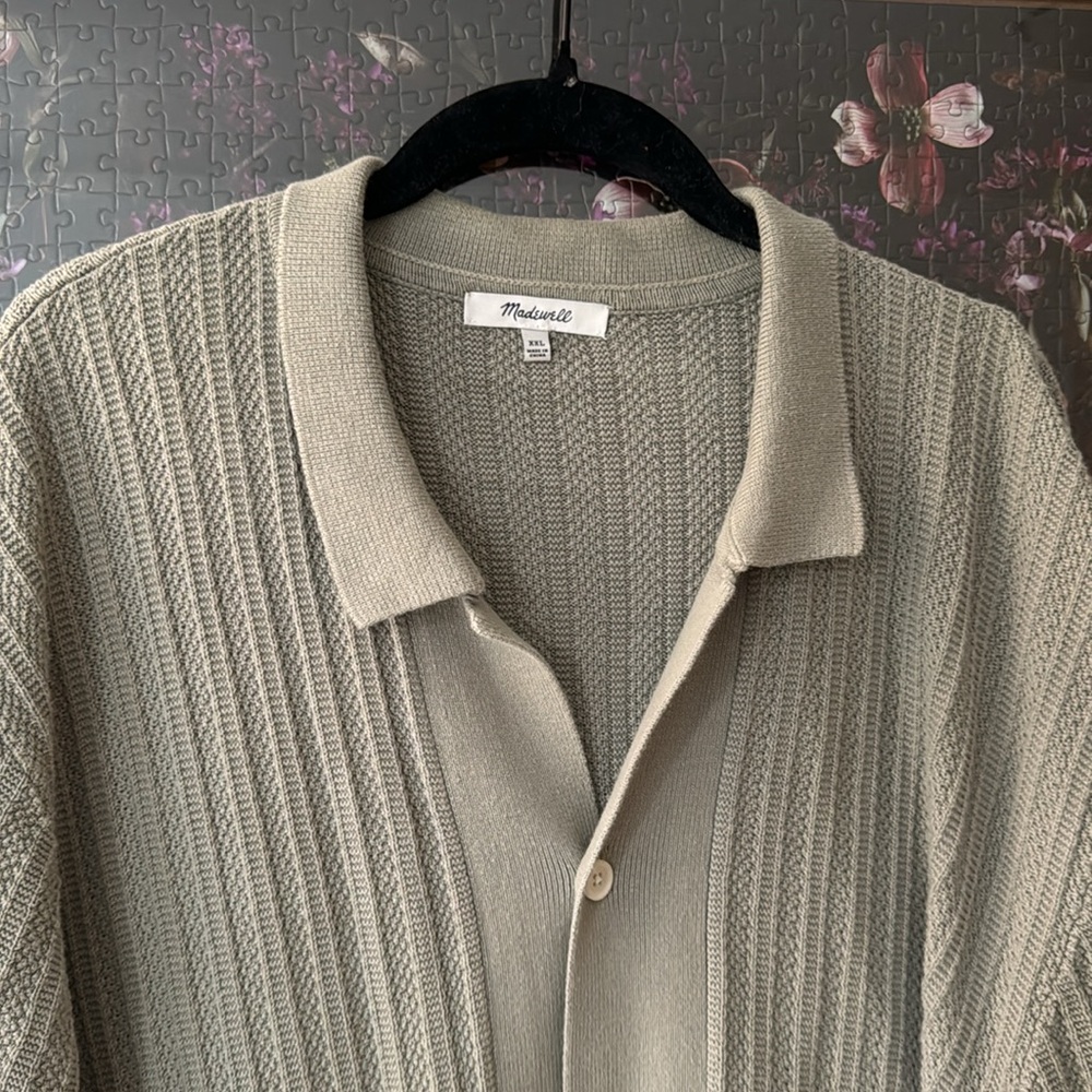 Madewell Textured Knit Polo Shirt
